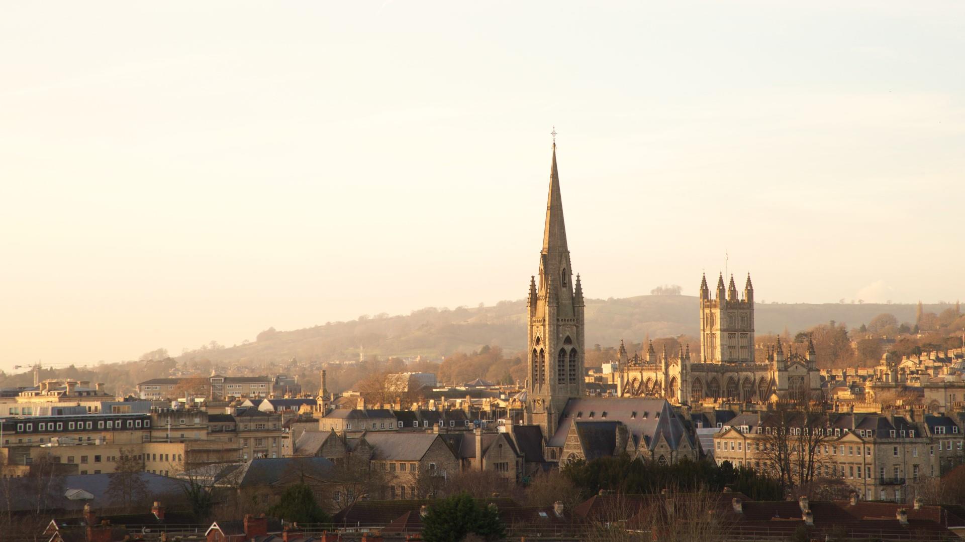 Bath skyline with spires