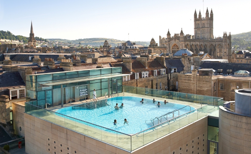 Rooftop Pool at Thermae Bath Spa