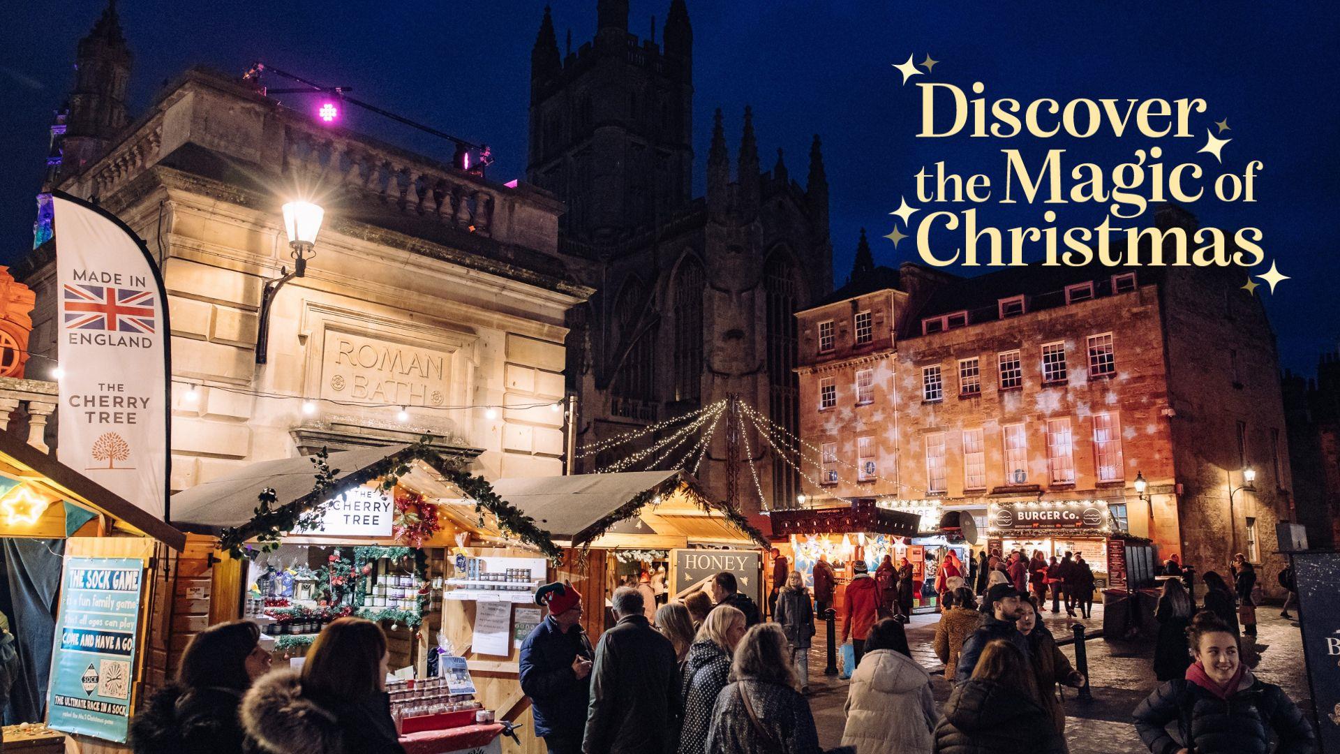 Bath Christmas Market in Abbey Churchyard - credit Soul Media