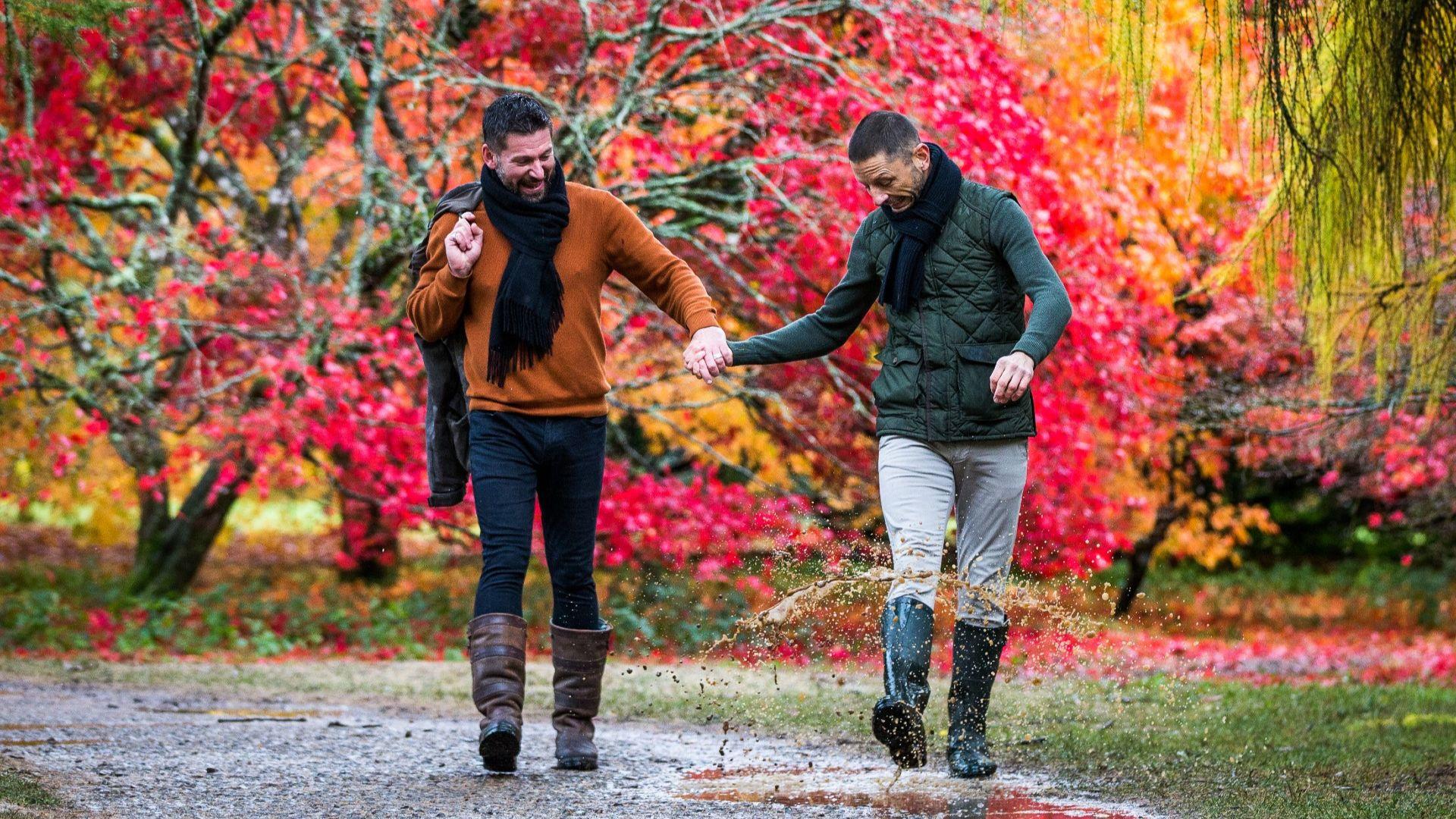 Autumn - Westonbirt Couple with Wellies