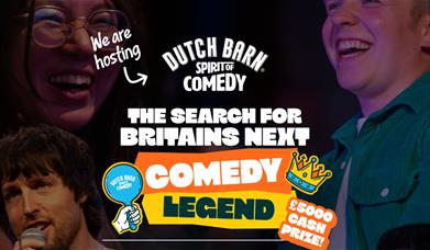 Dutch Barn Spirit of Comedy promotional poster.
