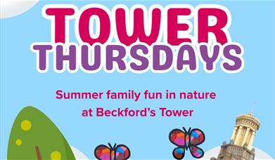 Tower Thursdays at Beckford's Tower Bath: Colourful poster