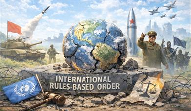 earth surrounded by missiles and threats