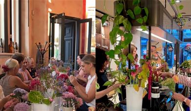 Flower Arranging at Molton Brown