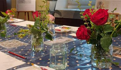 Painting Roses at No.1