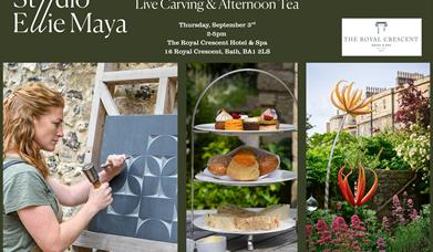 Studio Ellie Maya, Live Carving & Tea at The Royal Crescent Hotel
