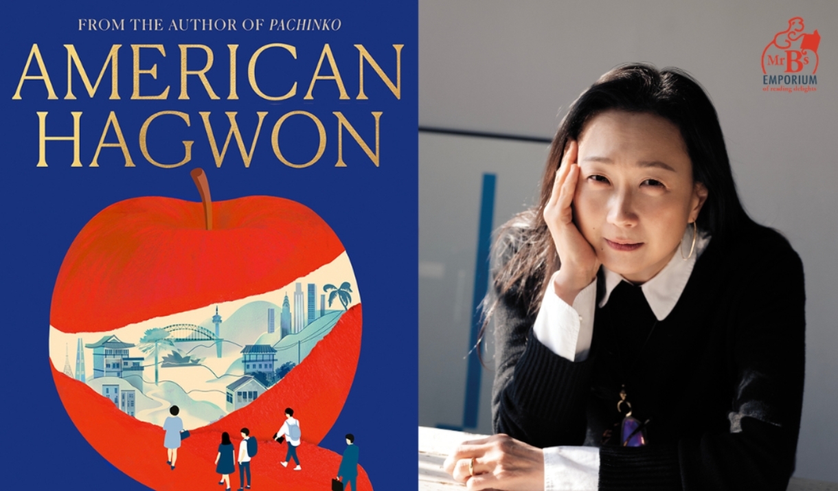 Author Min Jin Lee with her new novel, American Hagwon