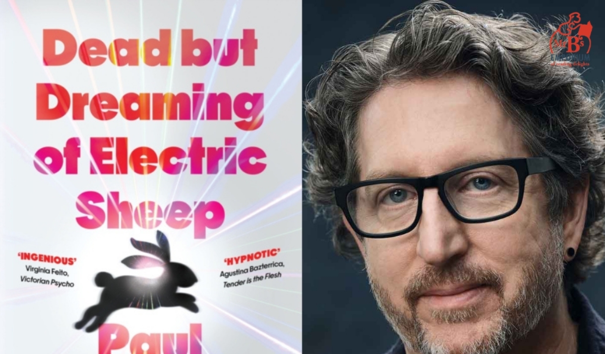 Author Paul Tremblay with his new book, Dead But Dreaming of Electric Sheep