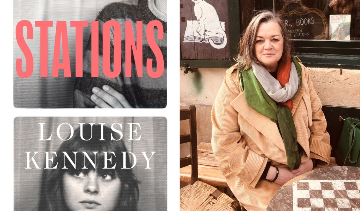 Author Louise Kennedy with her new book, Stations