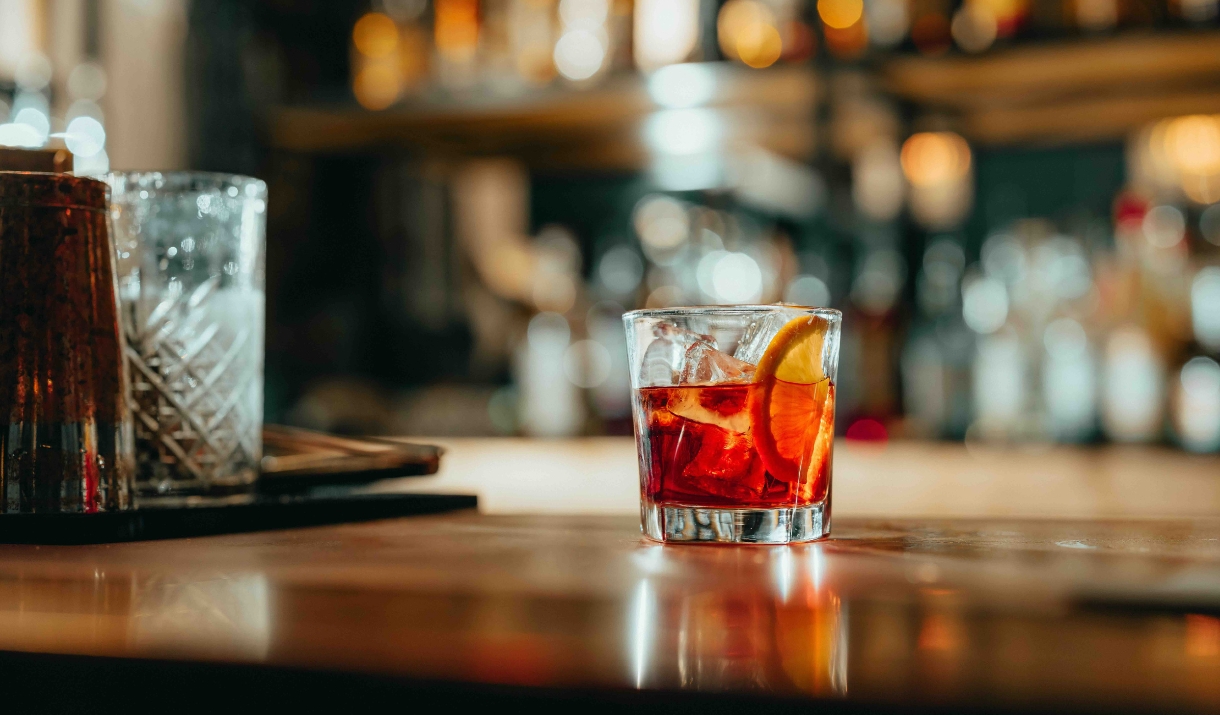 Cocktail on bar