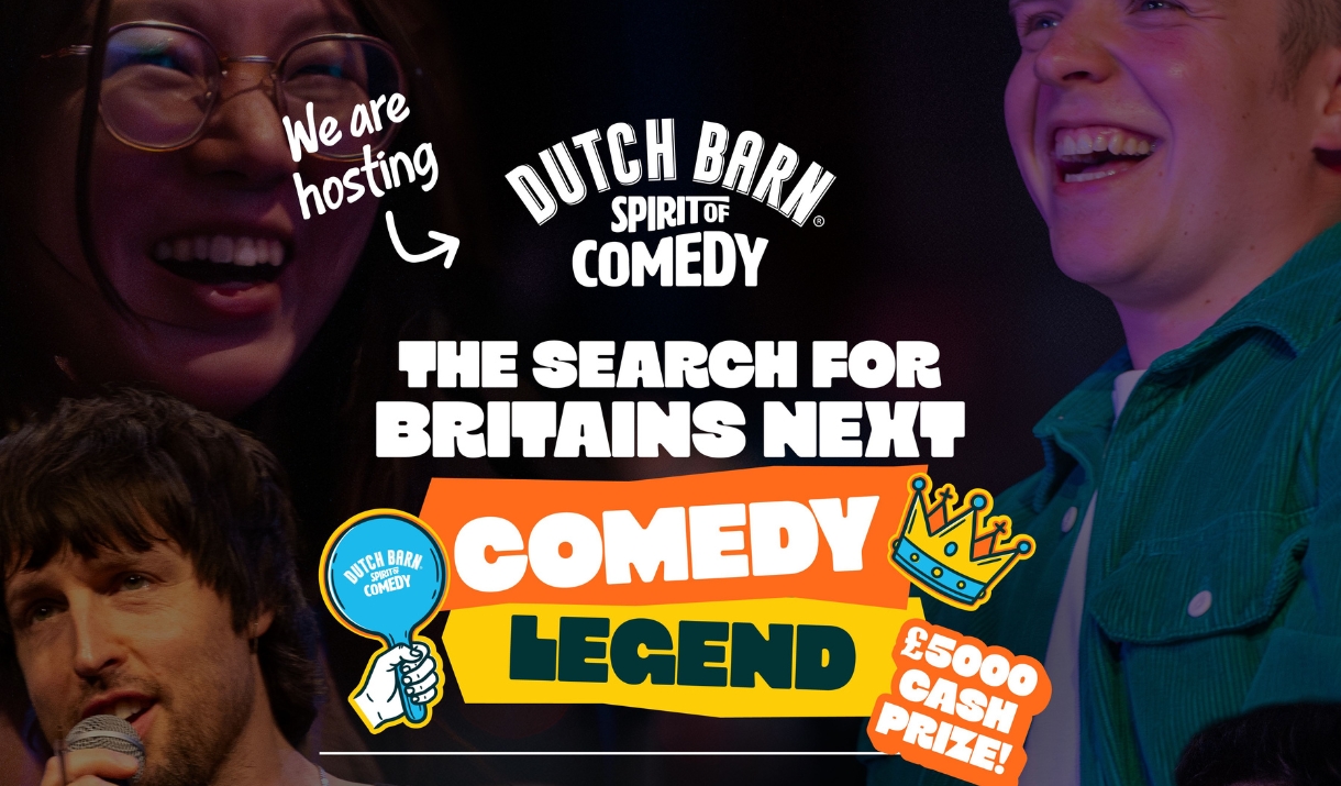 Dutch Barn Spirit of Comedy promotional poster.