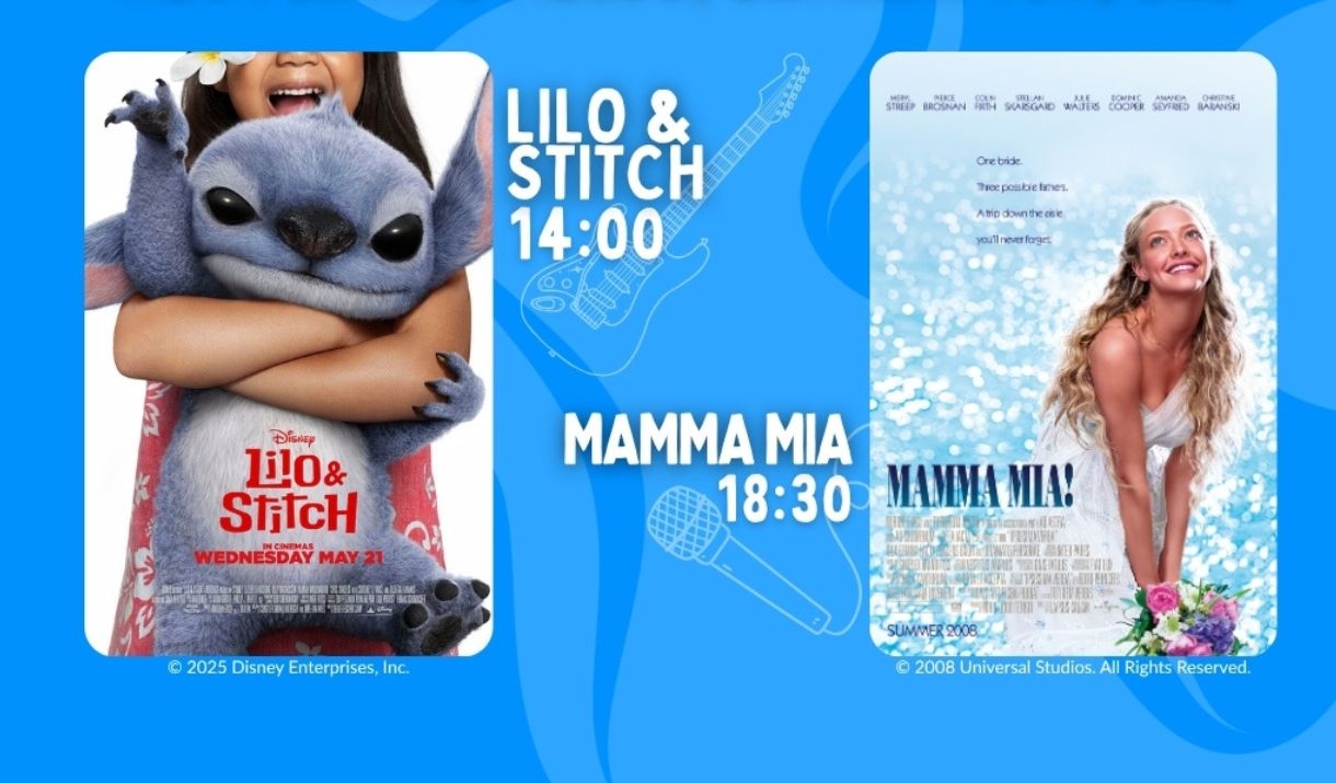 Outdoor Cinema - Lilo & Stitch (2pm) & Mamma Mia (6pm)