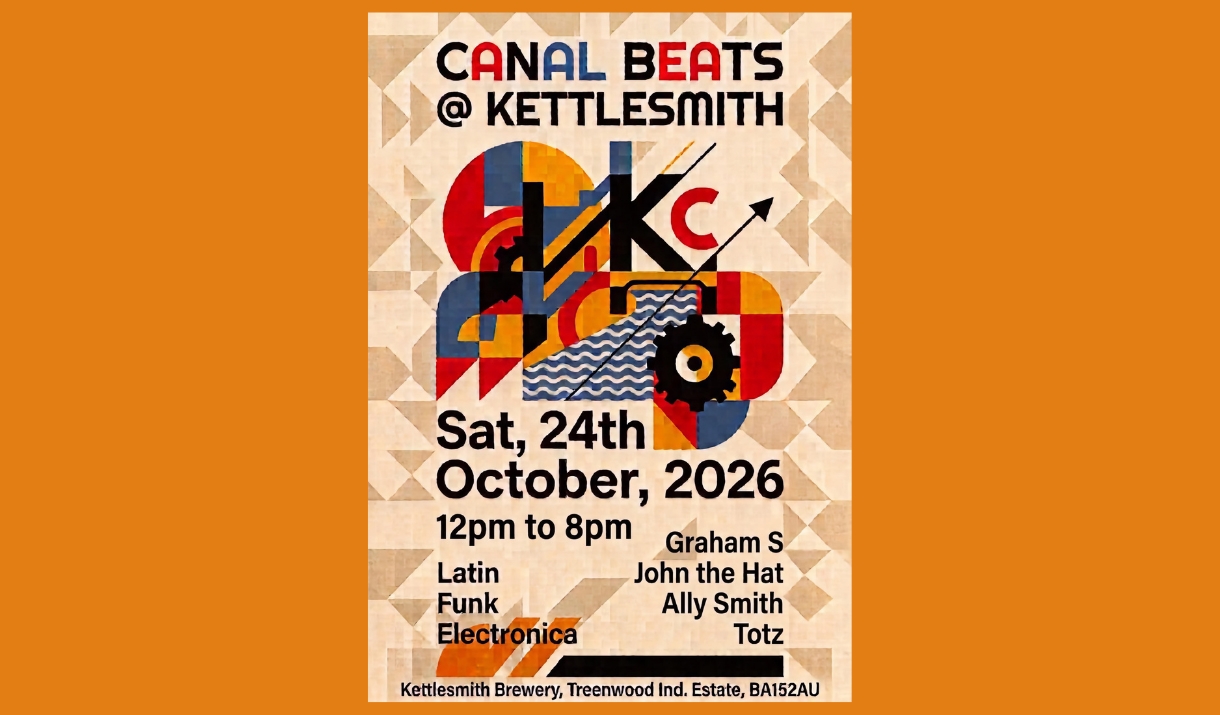 Canal Beats comes to Kettlesmith on Saturday 24th October.