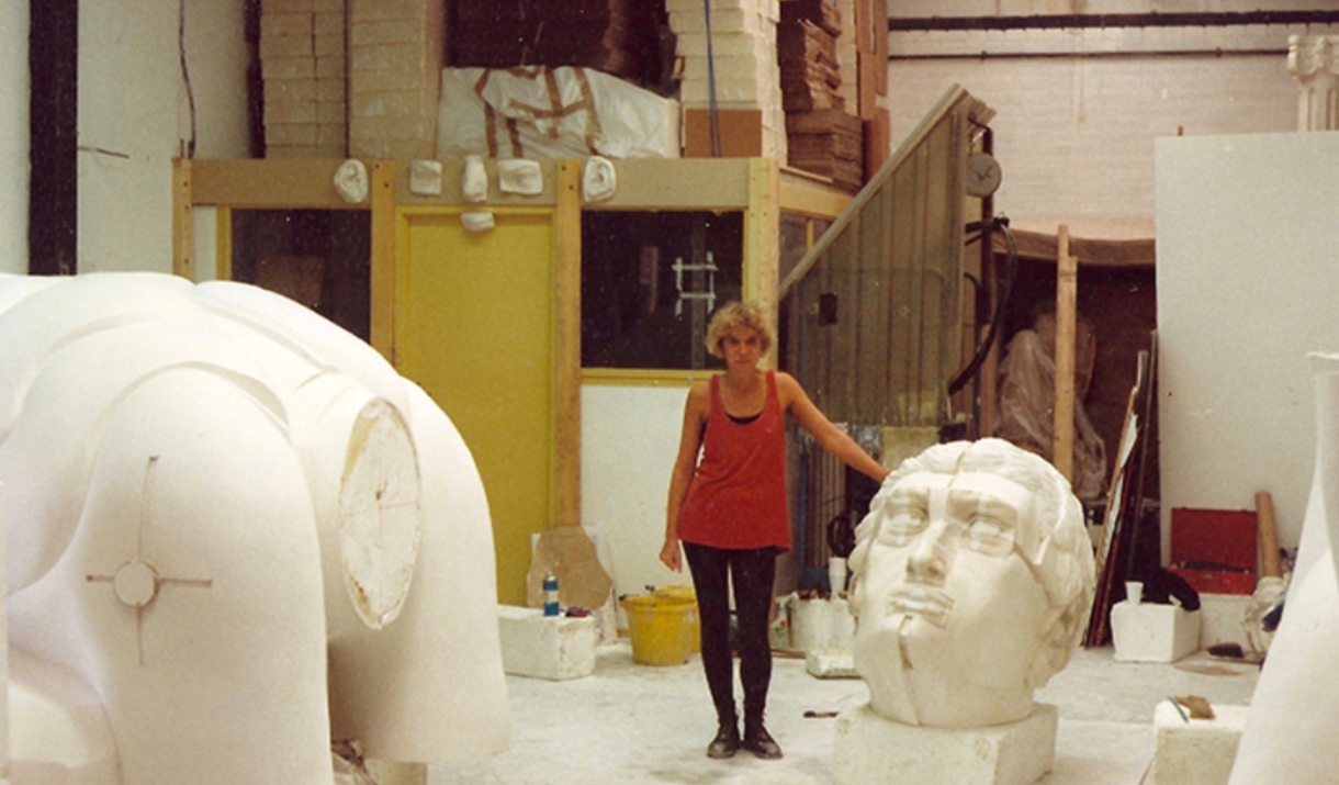 woman in art studio