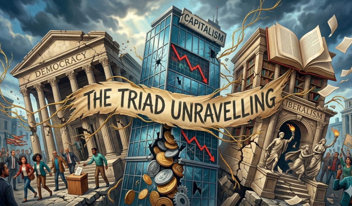 buildings crashing down