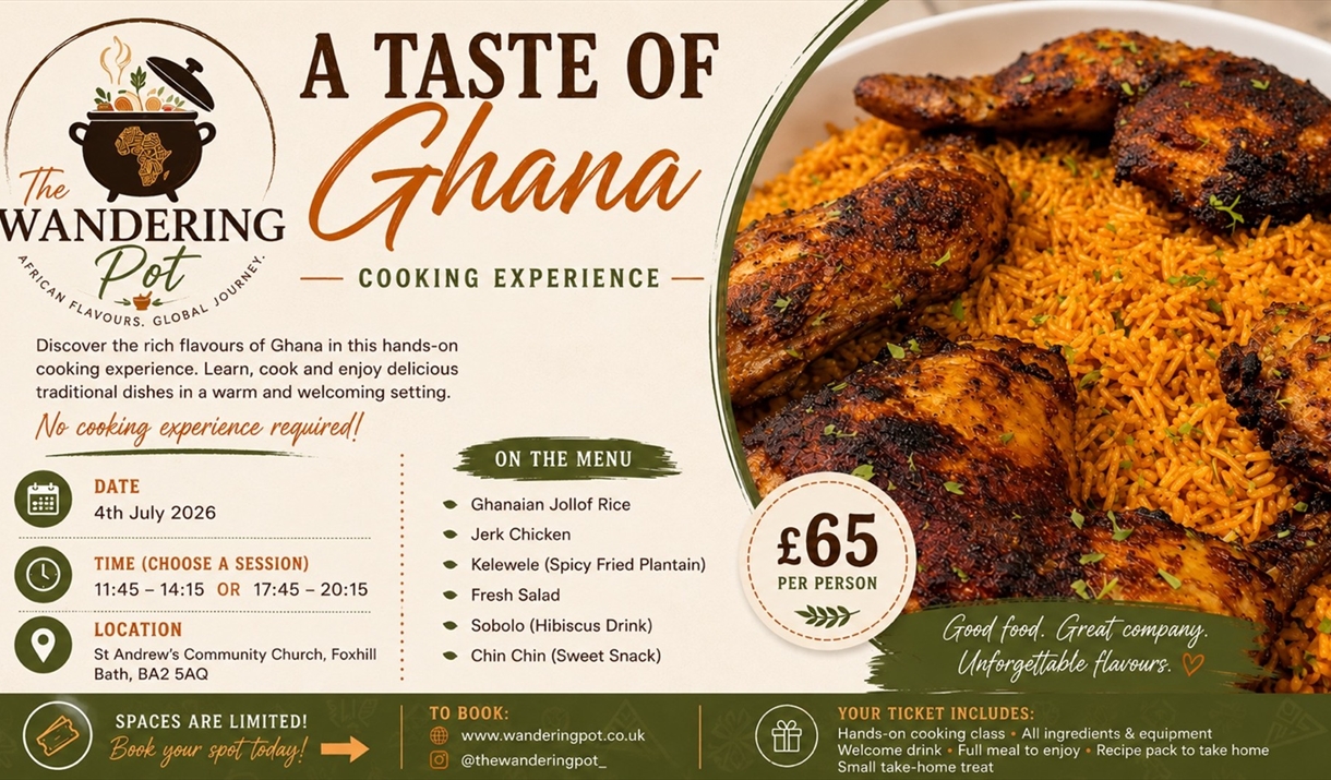 Taste of Ghana cooking event.