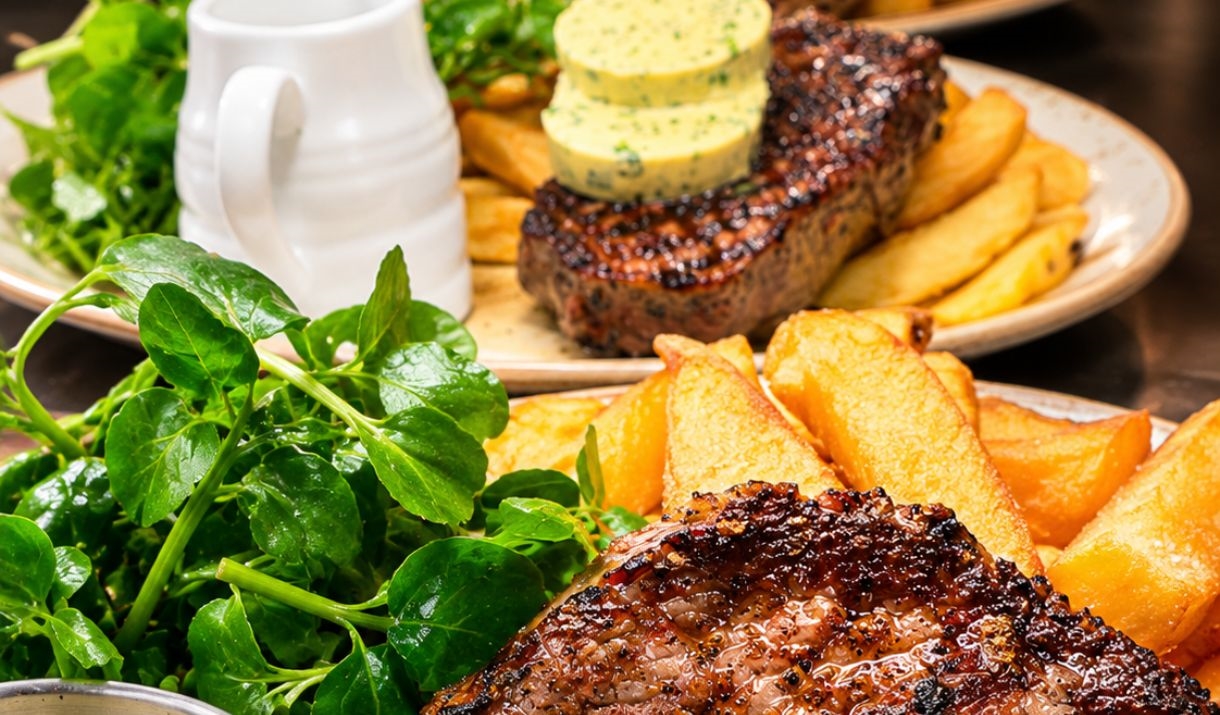 Steak and chips