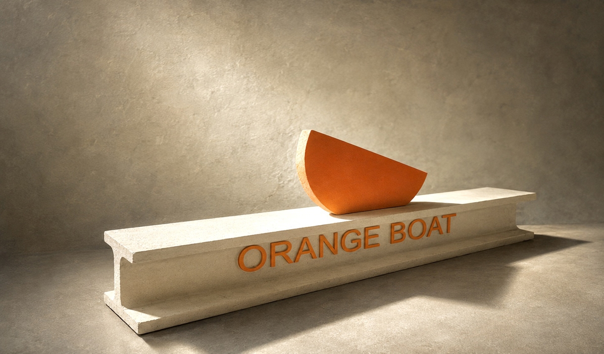 Orange Boat  - Sculpture Exhibition