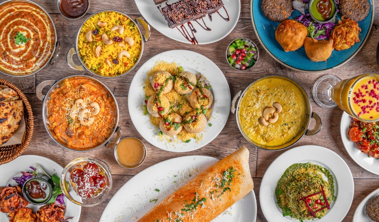 Plates of food at Sarthi