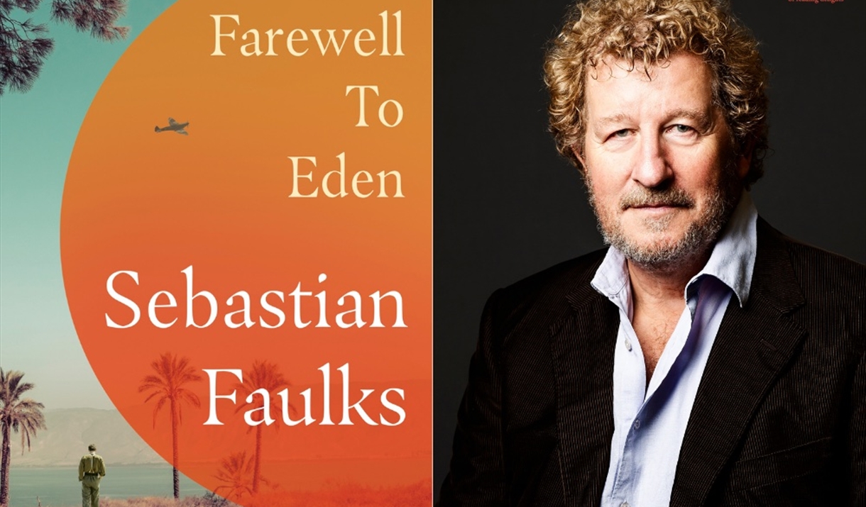 Author Sebastian Faulks with his new book, Farewell to Eden