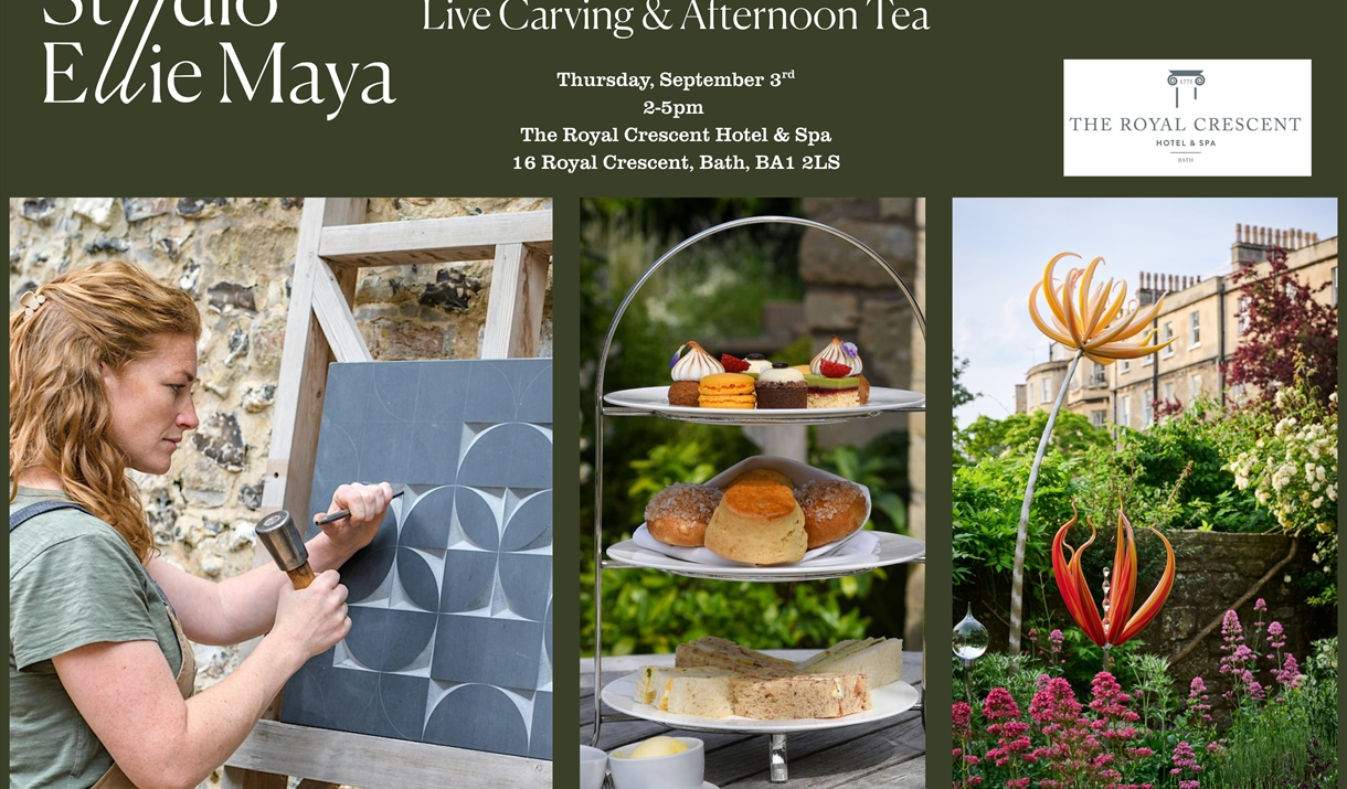 Studio Ellie Maya, Live Carving & Tea at The Royal Crescent Hotel