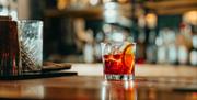 Cocktail on bar