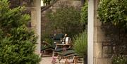 Tables and chairs outside