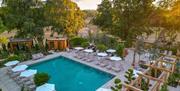 Outdoor pool at Bishopstrow Hotel & Spa