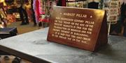Market pillar at Guildhall Market in Bath