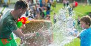 Massive Family Water Fight at Avon Valley Adventure and Wildlife Park