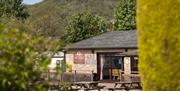 Exterior of The Lodge building at Bucklegrove Holiday Park