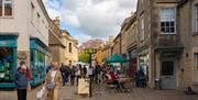 Corsham High Street with shoppers