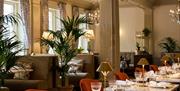 Interior of the Emberwood brasserie at The Francis Hotel in central Bath