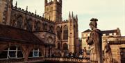 The Roman Baths complex with Bath Abbey in the background