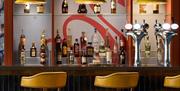 Bar counter and chairs