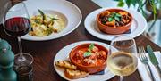 A selection of Italian small plates.
