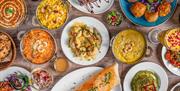 Plates of food at Sarthi