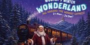 A stylised poster advertising a Winter Wonderland event at Wookey Hole from 21 November - 24 December 2026.