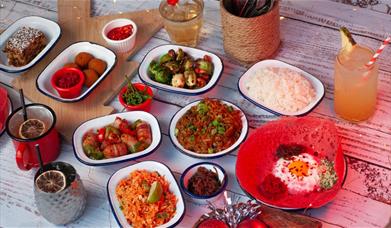 Christmas food at The Coconut Tree