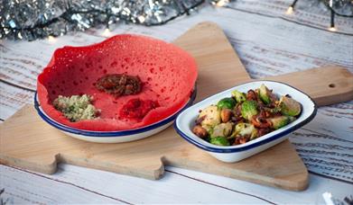 Christmas food at The Coconut Tree