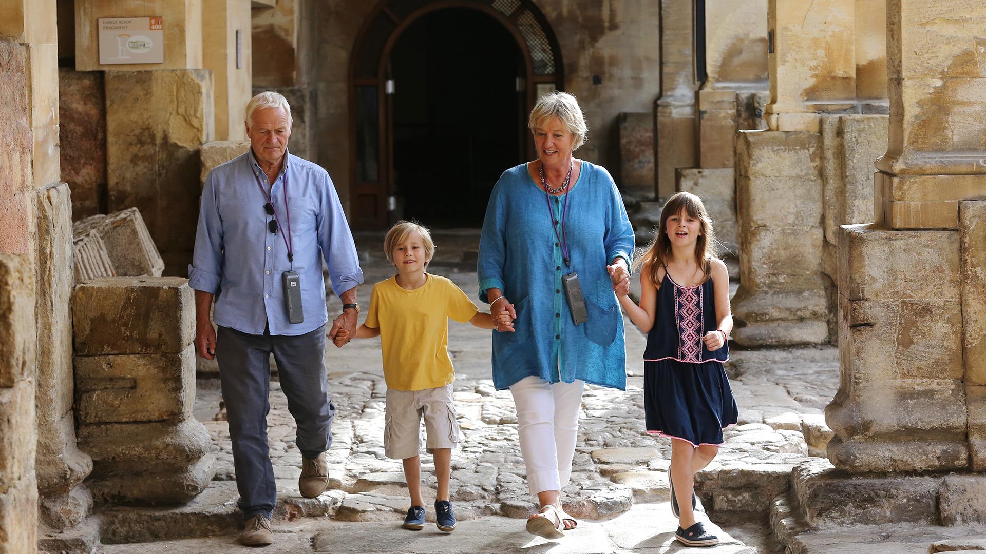 Family at the Roman Baths